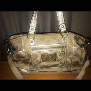 Coach Crossbody Tan Canvas Handbag